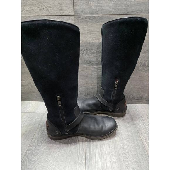 UGG Women's Thomsen Black Suede Knee-High Boots Size 9 S000048 - Picture 6 of 13